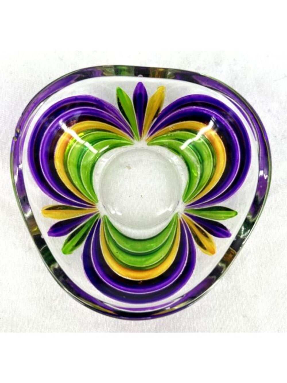 Murano Art Glass Votive Candle Holder Venetian 3.25" Vintage